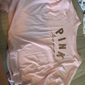 VS Pink top with gold lettering